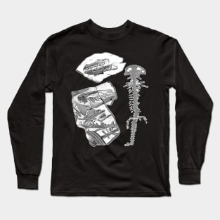Dinosaur Fossils | Paleontology Archeology Dino Bones Long Sleeve T-Shirt